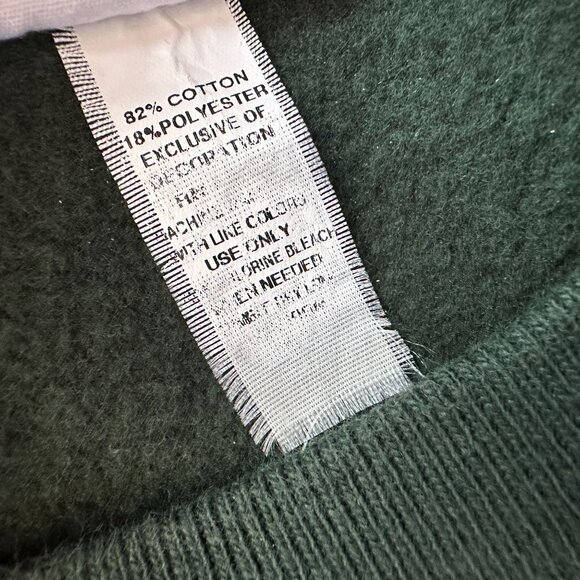 Vintage Champion Baylor University Adult Small Sweatshirt Reverse Weave Green - Picture 5 of 5